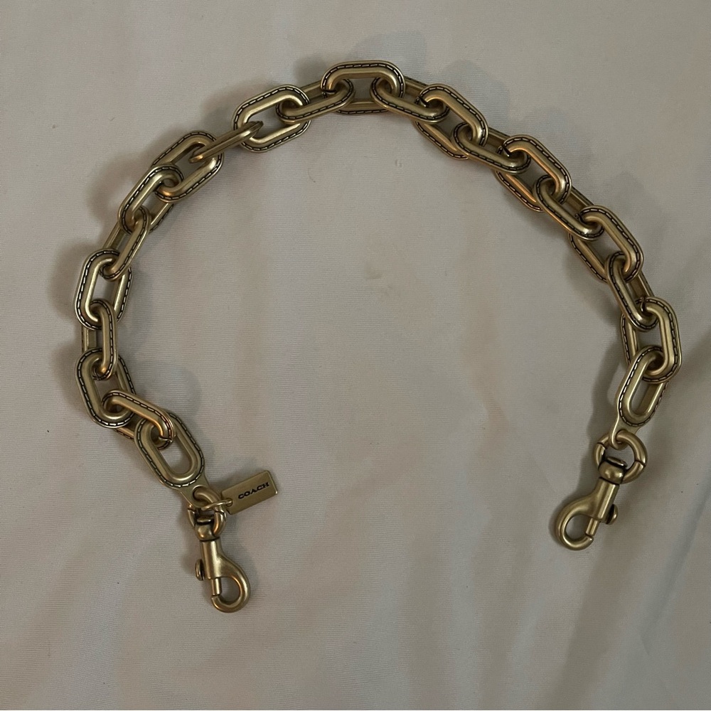 Coach chain link strap - gold